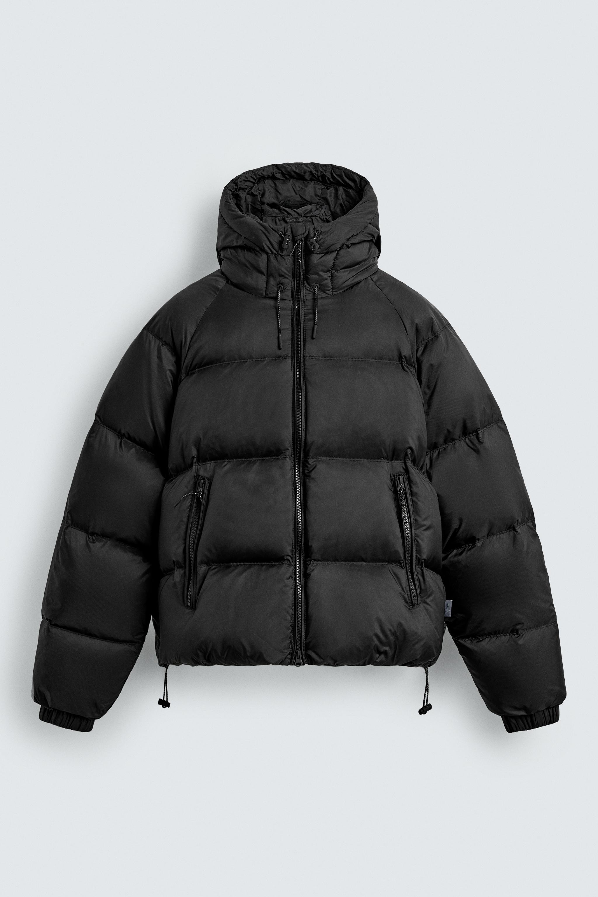 100% FEATHER WATER REPELLENT PUFFER JACKET